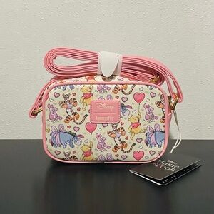 Loungefly Disney Winnie The Pooh Hearts Camera Crossbody Bag